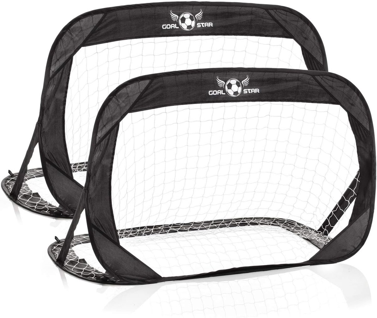 Pop-Up Voetbaldoel 120x80x80cm - Draagbaar, Automatisch en Ruimtebesparend