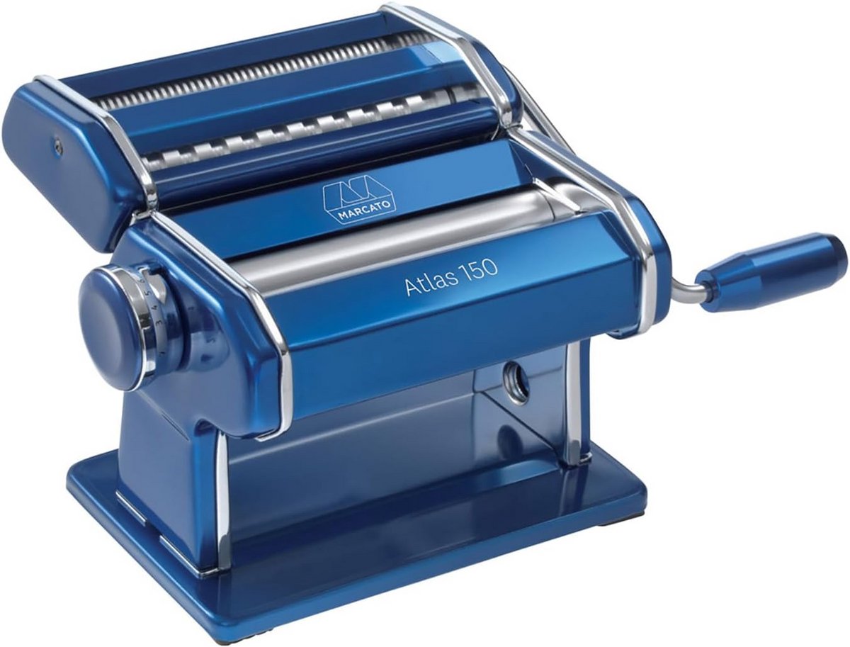 Pasta Machine Atlas - Made in Italy - Hand Crank with Cutter and Instructions