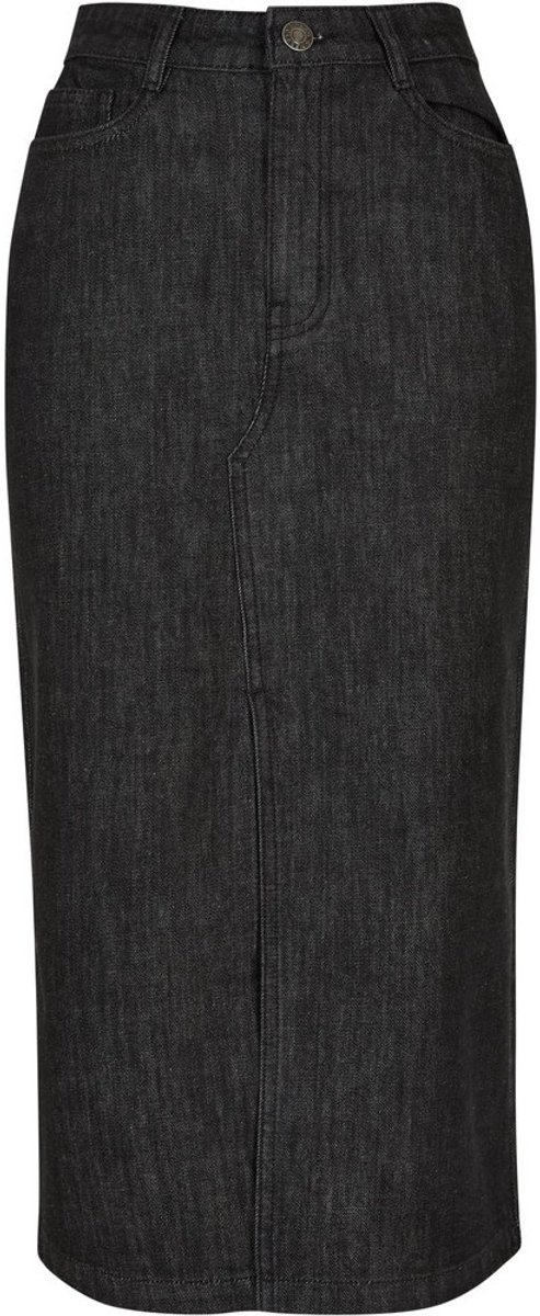 Urban Classics Rok -Taille 27 inch- Midi Zwart