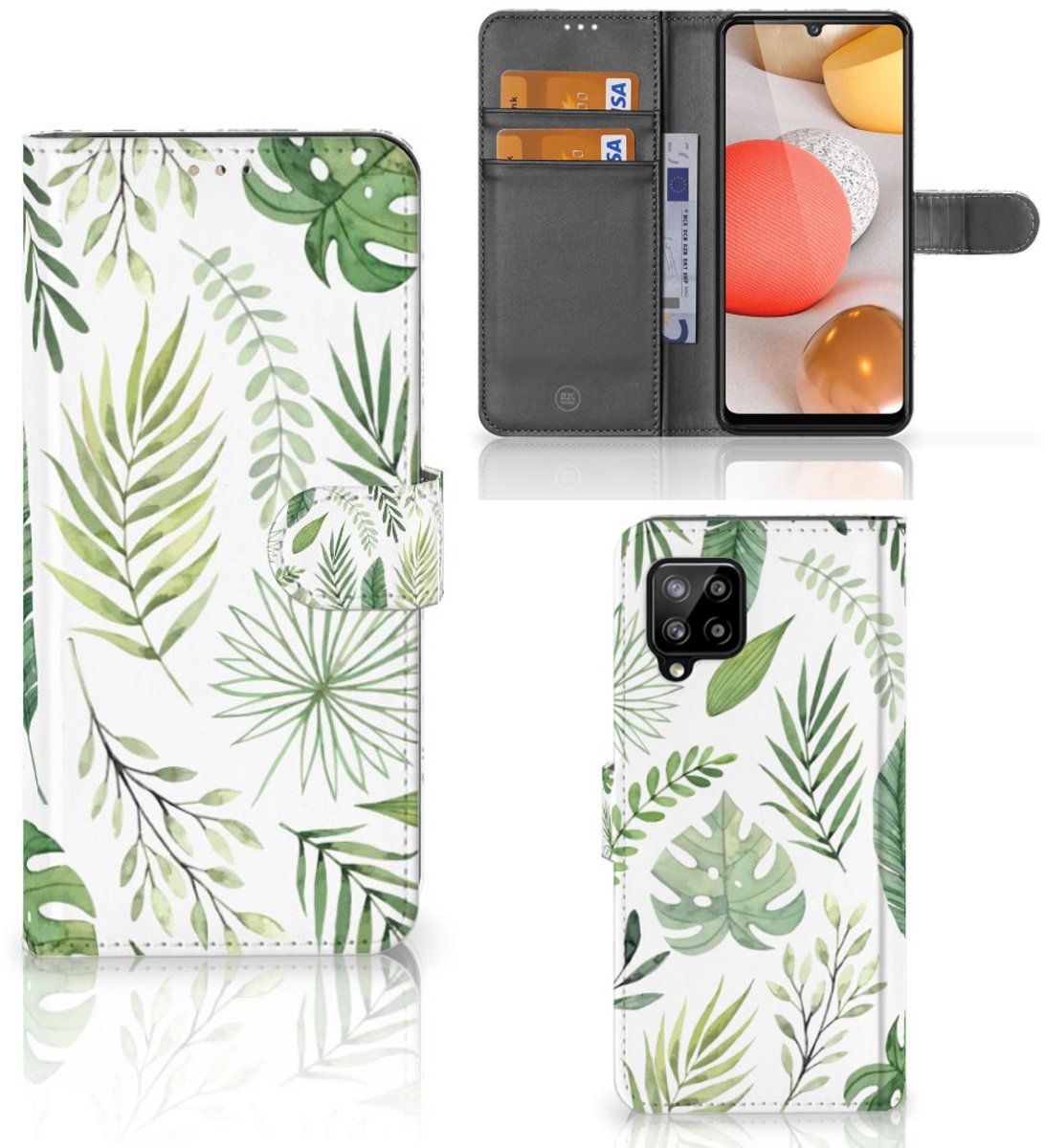 Samsung Galaxy A42 5G Hoesje Leaves