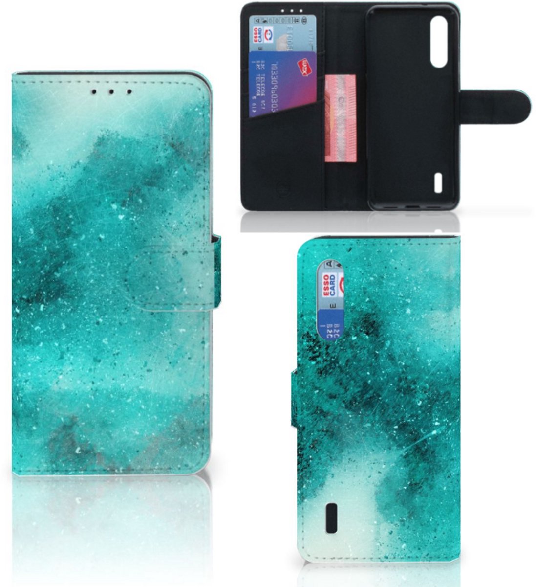Hoesje Xiaomi Mi 9 Lite Painting Blue
