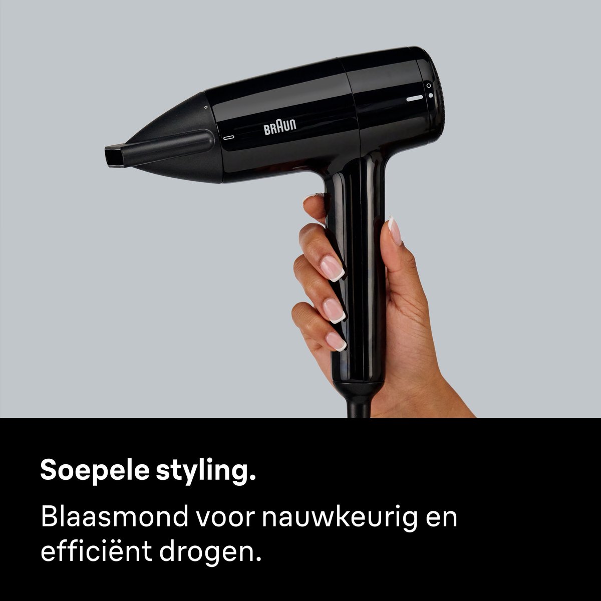 Braun HD1.5 Föhn - Compacte Krachtige Haardroger - 3 Snelheden / Temperaturen - Lichtgewicht - Compleet met Blaasmond — afbeelding 4