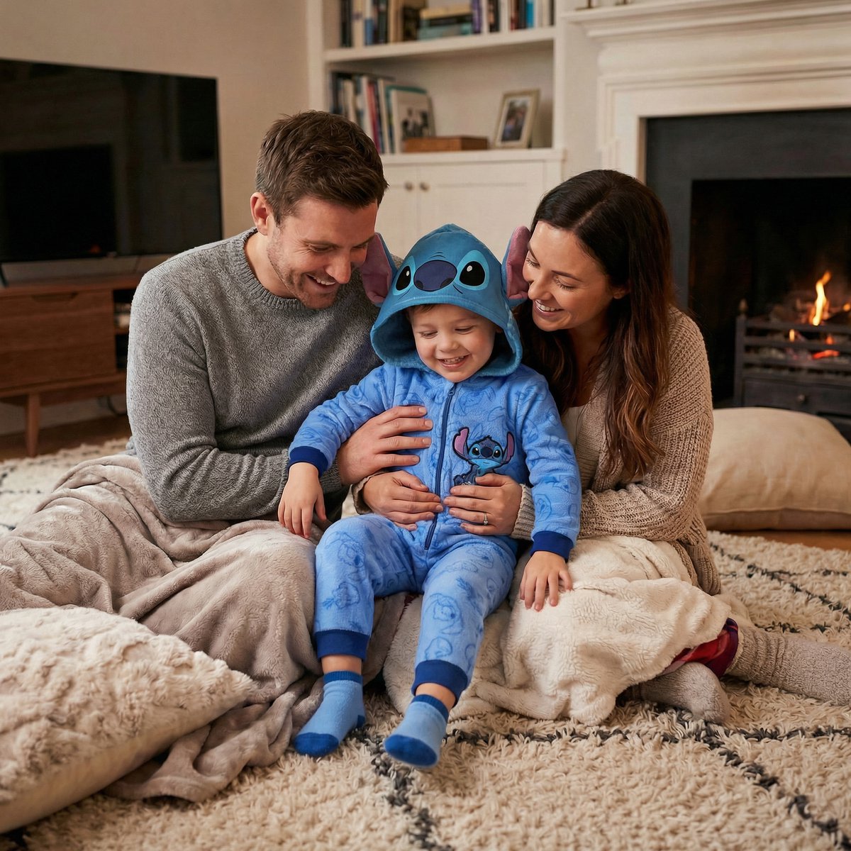 Lilo & Stitch Onesie - Maat 122/128 - Polyester - Blauw - Jongens — afbeelding 4