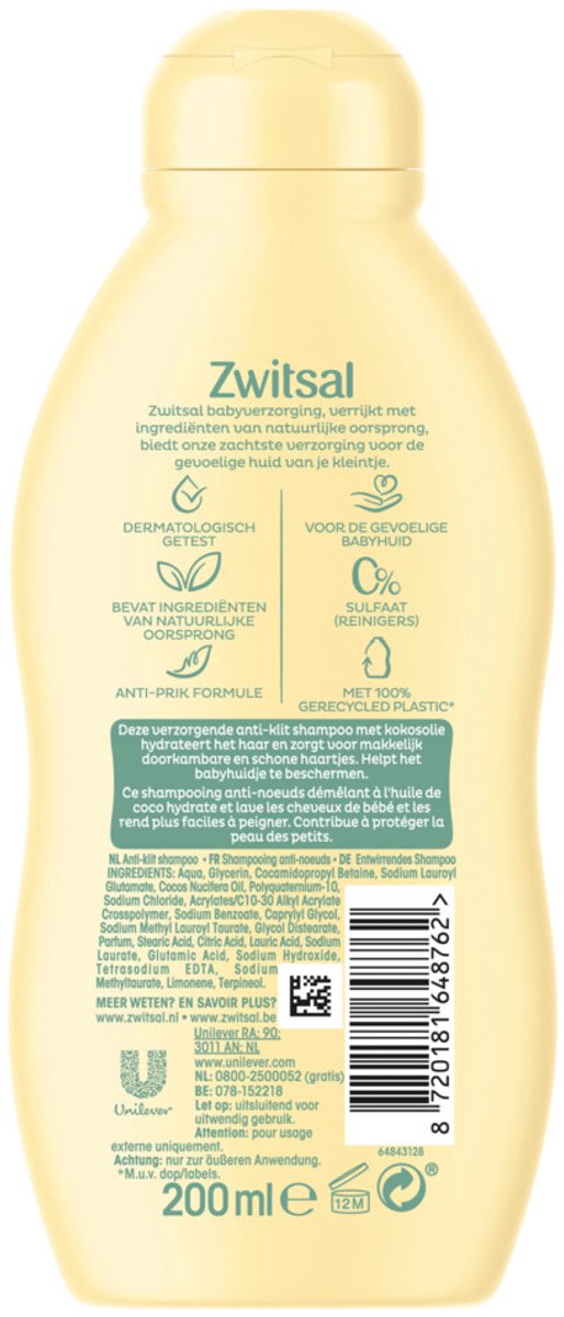 Zwitsal Shampoo - Anti Klit 200 ml van Zwitsal — afbeelding 5
