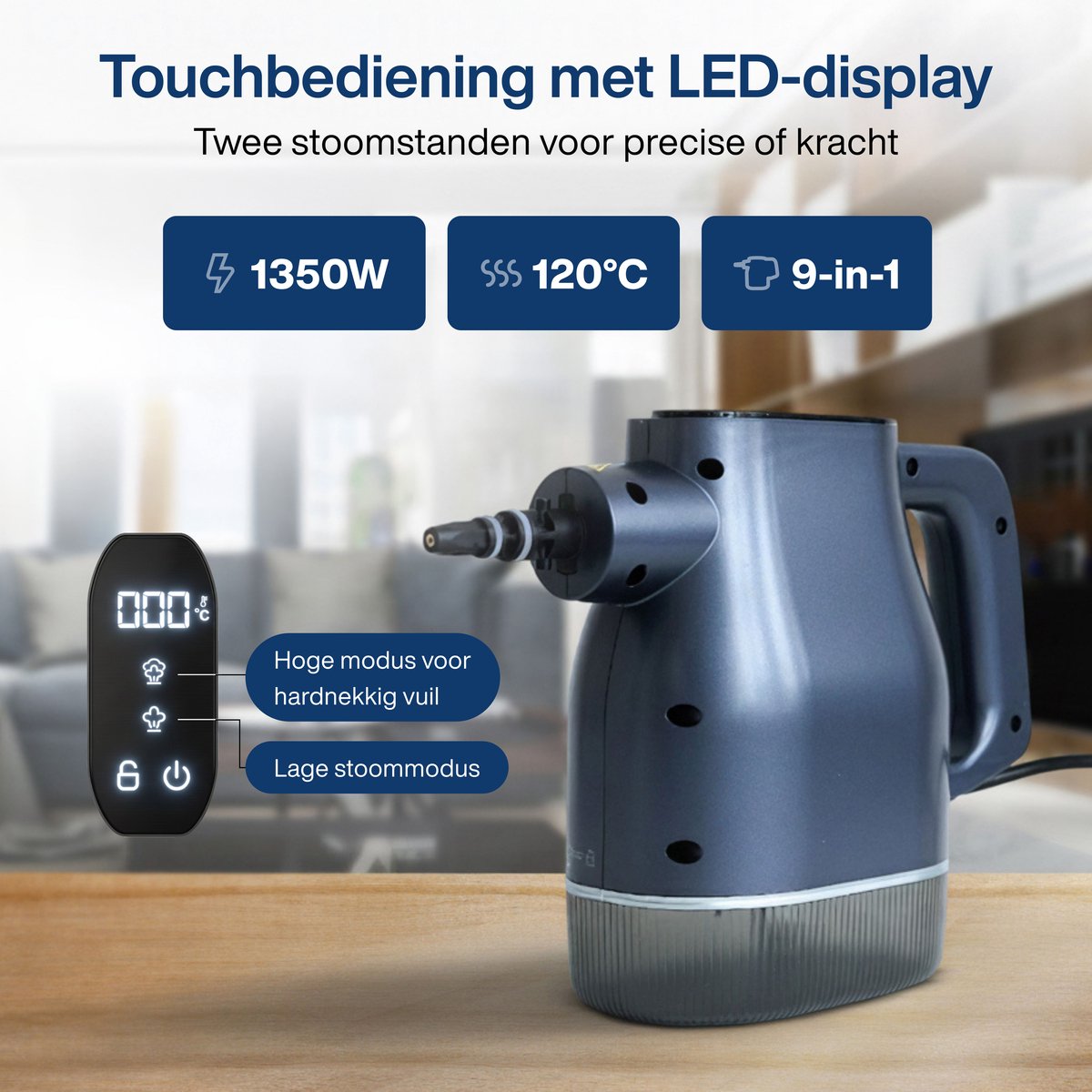AirSteam S1 Handstoomreiniger 1350W met Touchscreen thumbnail 2