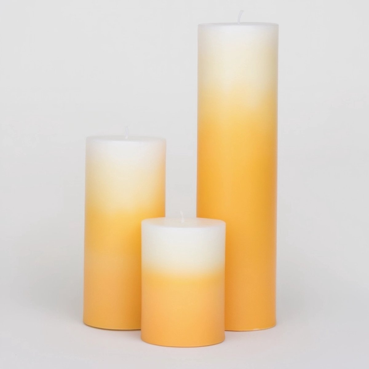 Good to Give Palm Wax Kaarsen – Set van 3 – Handgemaakt & Fair Trade - Geel