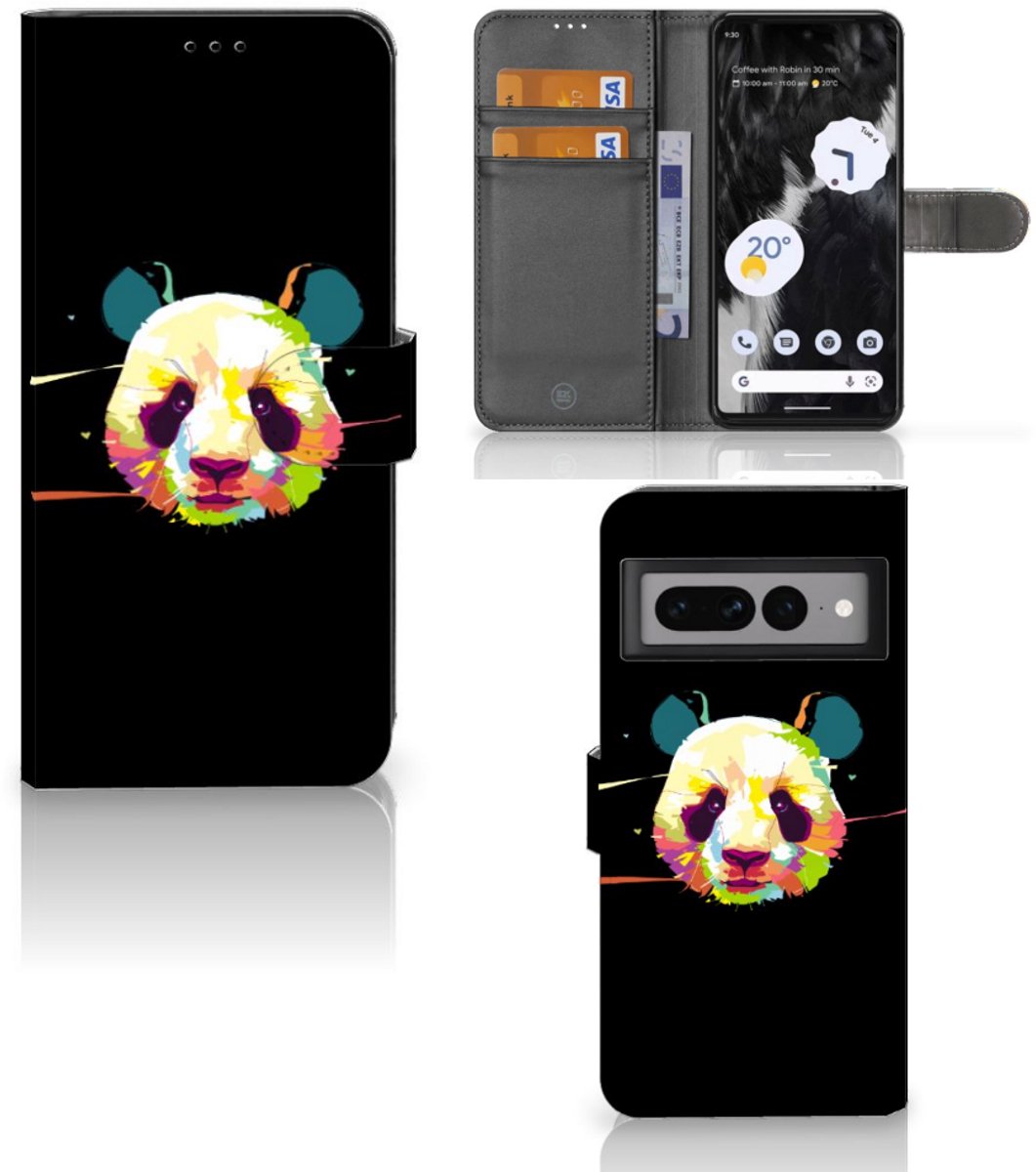 Google Pixel 7 Pro Leuk Hoesje Panda Color