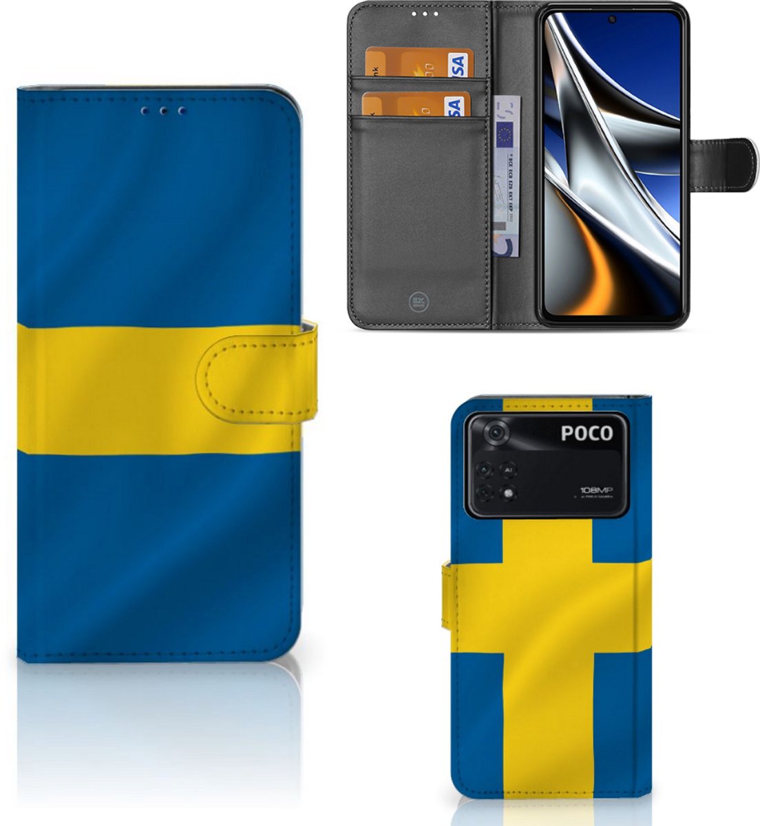Xiaomi Poco X4 Pro 5G Bookstyle Case Zweden