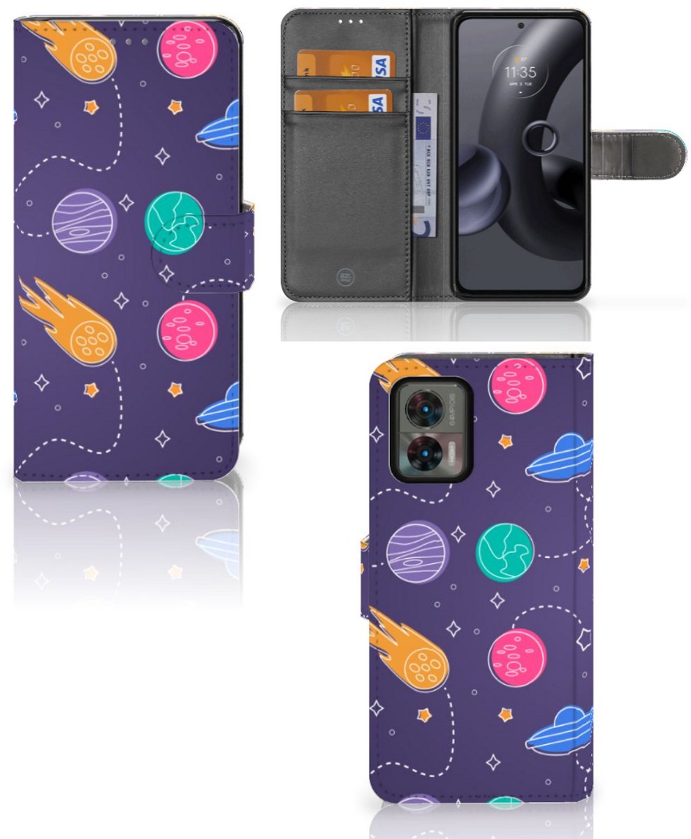 Motorola Edge 30 Neo Wallet Case met Pasjes Space