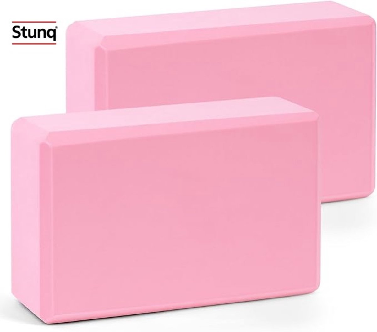 Yogablokken set van 2, antislip EVA-schuim blokken voor yoga en pilates