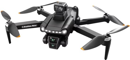 Drone S166 4K GPS – 3 Caméras, Moteur Brushless, 60 Min De Vol, Retour Auto, Moins De 249g, Noir