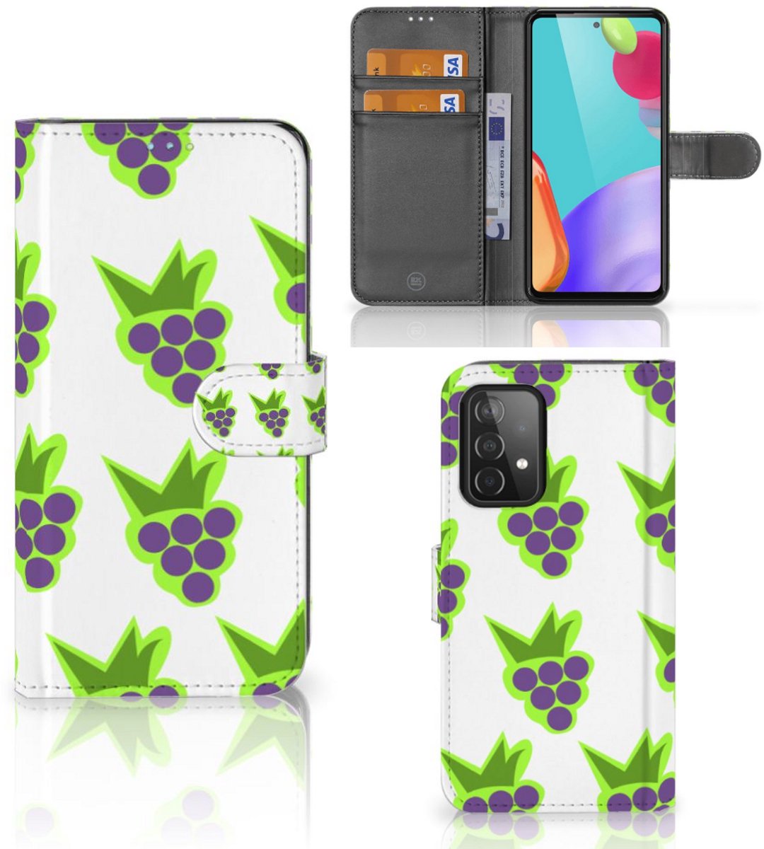 Samsung Galaxy A52 Book Cover Druiven
