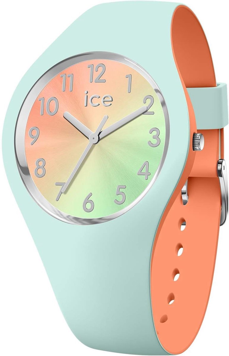 Groen Dameshorloge met Siliconen Band - Aqua Coral - Sportief en Chic