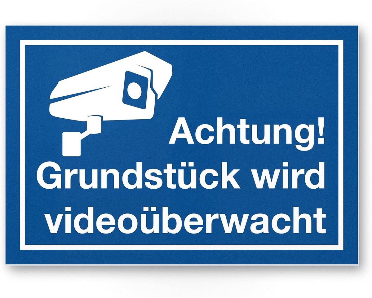 Videobewaking Waarschuwingsbord