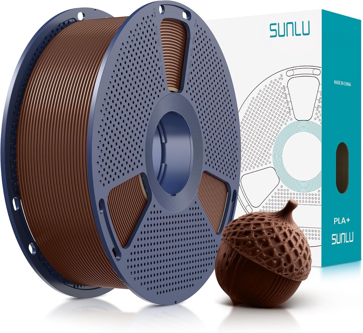 1.75mm PLA+ 3D Printer Filament voor FDM 3D Printers en 3D Pennen - Sterk en nauwkeurig, 1KG Spoel