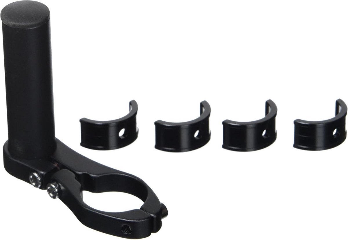 Aluminium stuuradapter voor fietsen, zwart