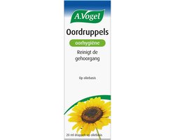 A.Vogel Oordruppels oorhygiëne. Reinigt de gehoorgang. - Reinigt de gehoorgang (oorsmeer) - 20 ml