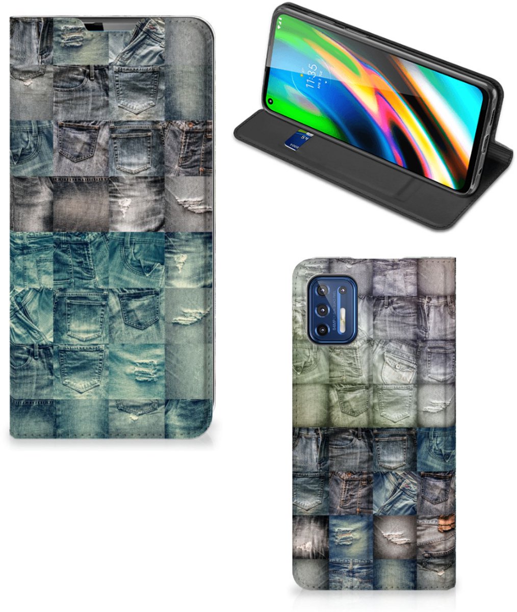 Hippe Standcase Motorola Moto G9 Plus Spijkerbroeken