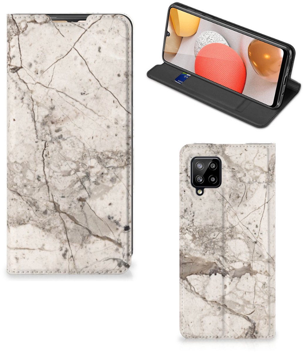 Samsung Galaxy A42 Standcase Marmer Beige