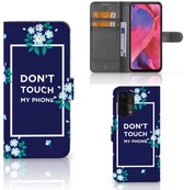 Boîtier OPPO A54 5G | A74 5G | Coque A93 5G Fleurs Blue DTMP