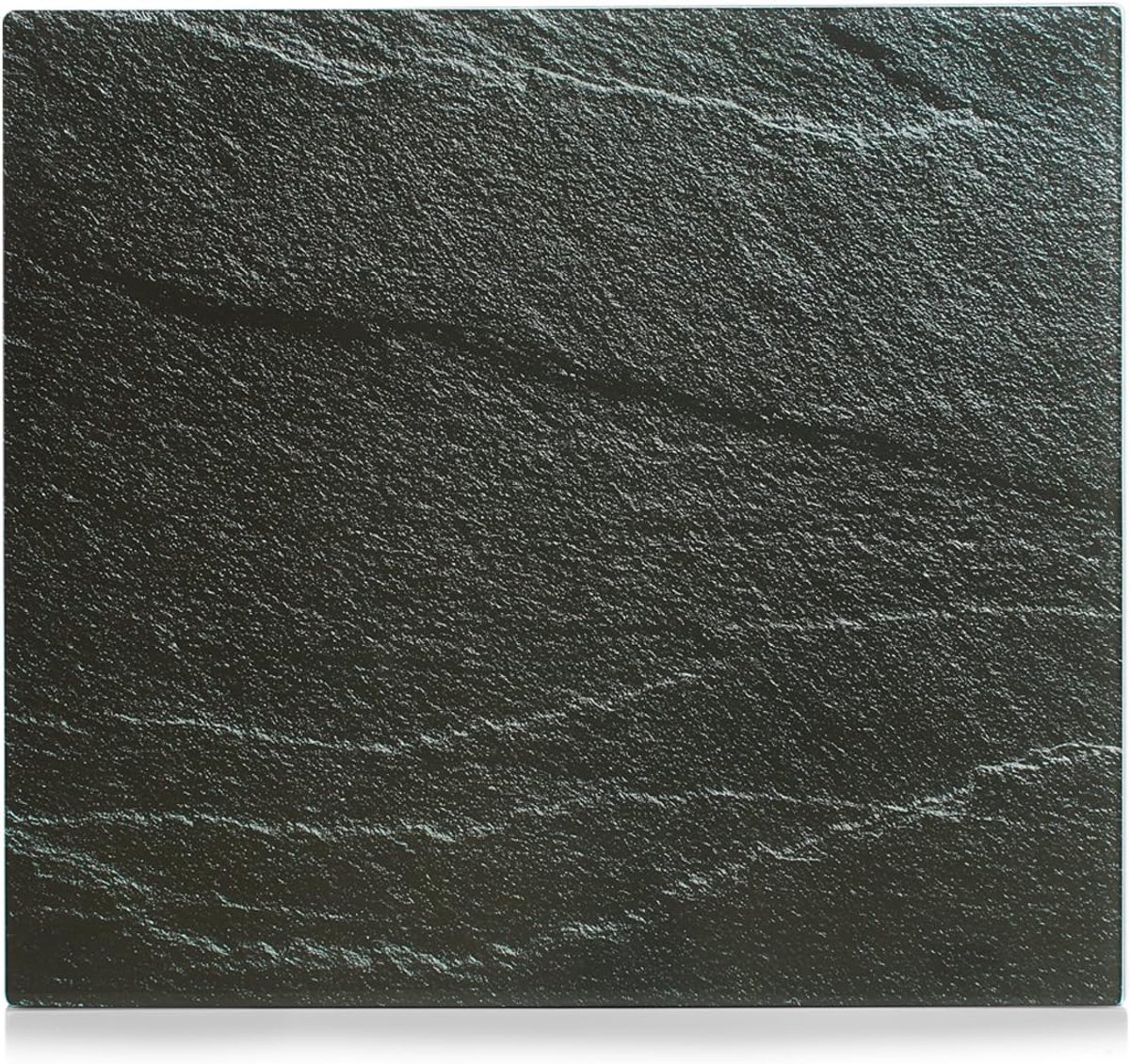 Universele Kookplaat Afdekplaat - Hittebestendig Glas Leisteen Antraciet 56x50 cm