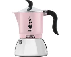 Espressomaker voor Inductie, 4 Kopjes (150ml), Roze, Geschikt voor Alle Warmtebronnen
