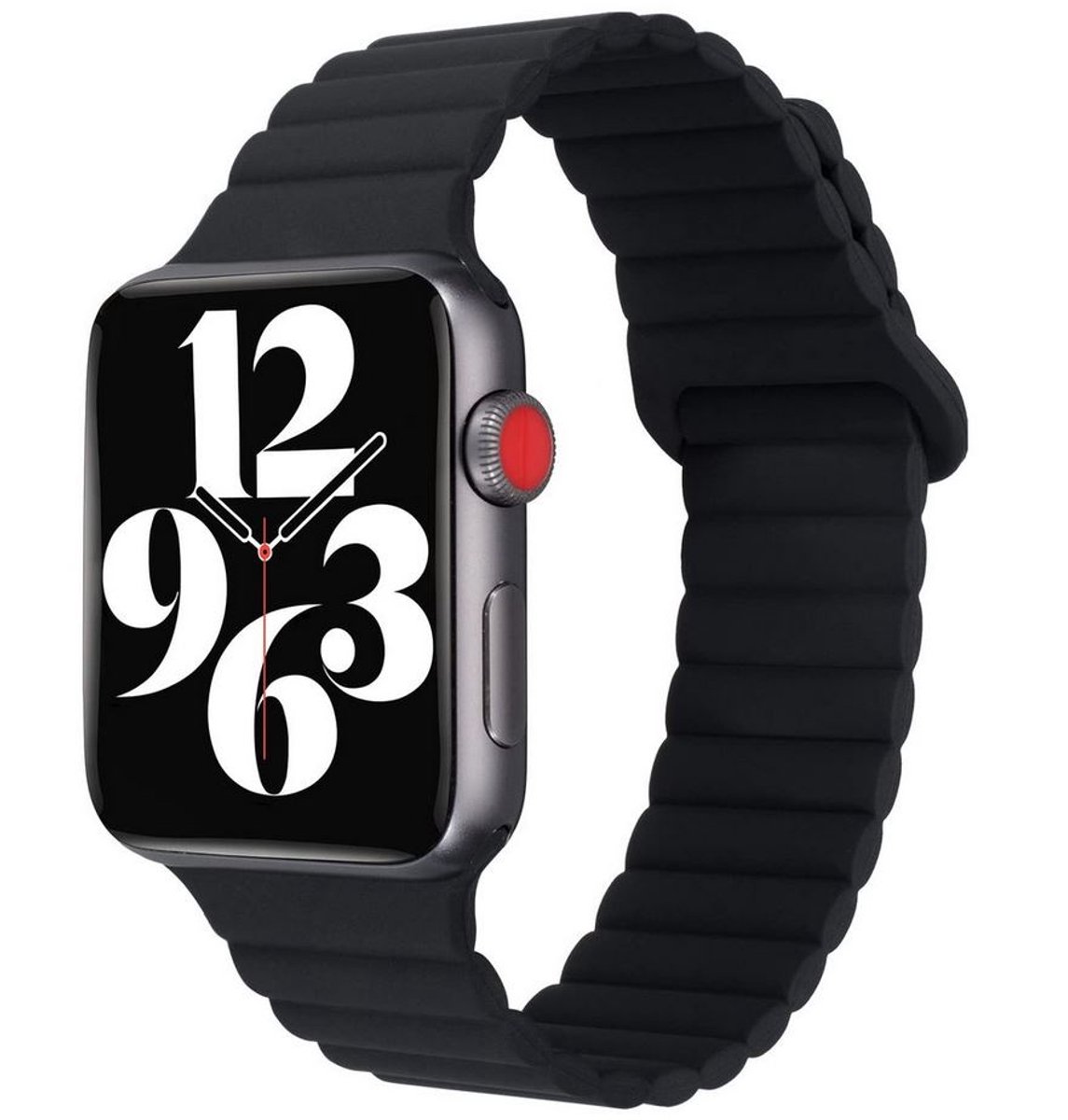 Magnetische Siliconen Horlogeband voor Apple Watch - Geschikt voor 38-40-41-42-44-45 mm, Zachte Sportband