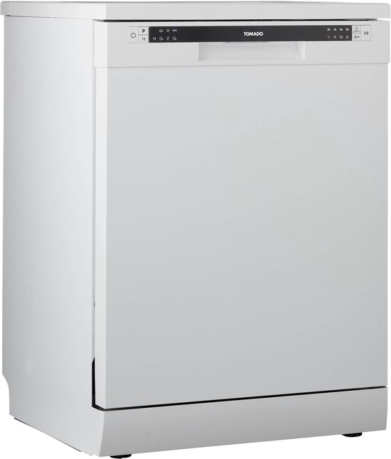 Tomado TDW6001W - Vrijstaande vaatwasser - 12 couverts - Energielabel D - 47 dB - Bestekmandje - Wit