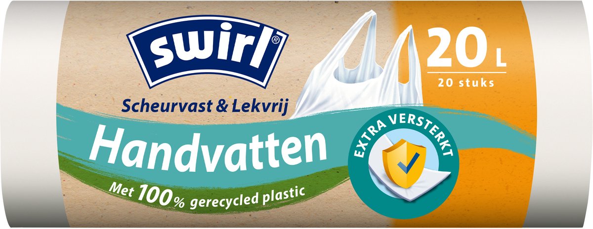 Swirl Vuilniszakken met Handvatten 20 liter 20 stuks
