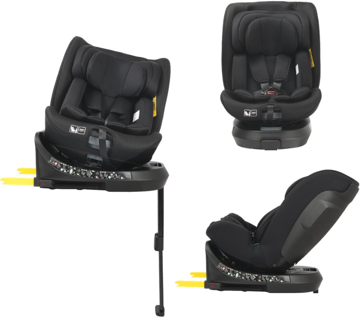 Novi Donna Go V2 Autostoel I-Size 0-150 cm – 360° Draaibaar – Isofix met Steunpoot – Groep 0+/1/2/3