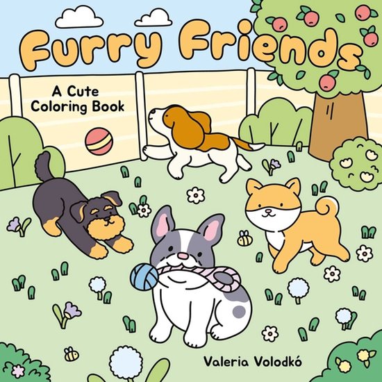 Cozy Coloring- Furry Friends Cute Coloring Book - cover
