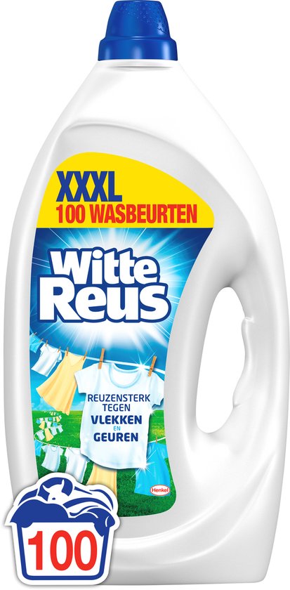 Witte Reus Gel - Vloeibaar Wasmiddel - Witte Was - 100 Wasbeurten - Grootverpakking