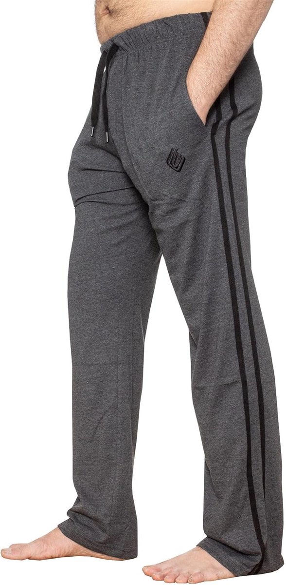 Comfortabele Gestreepte Loungebroek Heren - Zachte Pyjamabroek met Elastische Taille