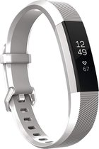 YONO Siliconen Bandje - Fitbit Alta (HR) - Zilver - Small