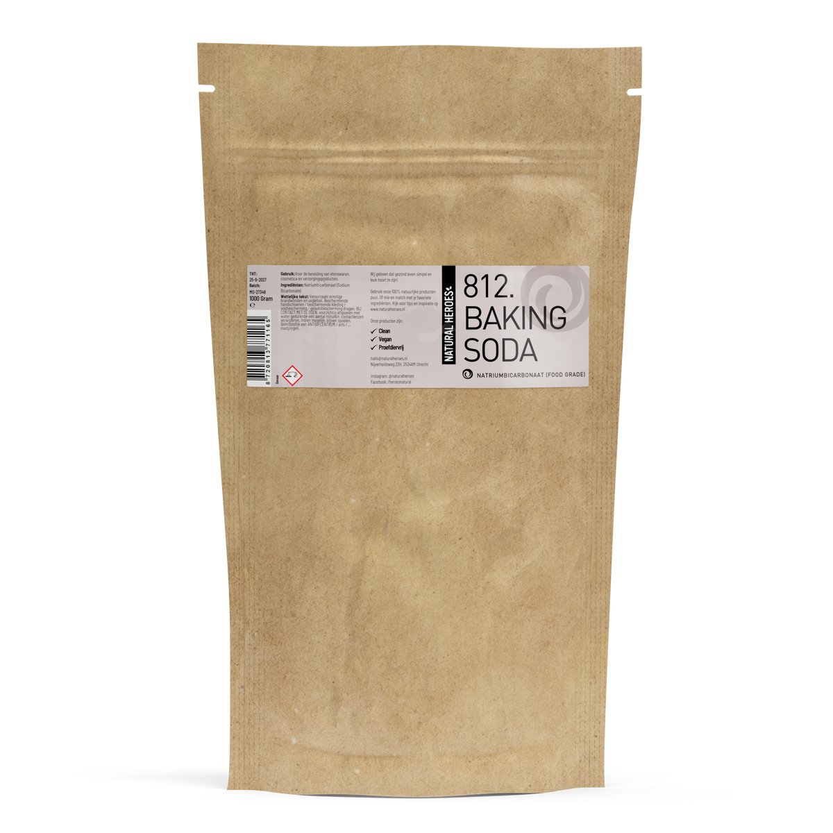 Natural Heroes - Baking Soda (Natriumbicarbonaat) 1000 gram