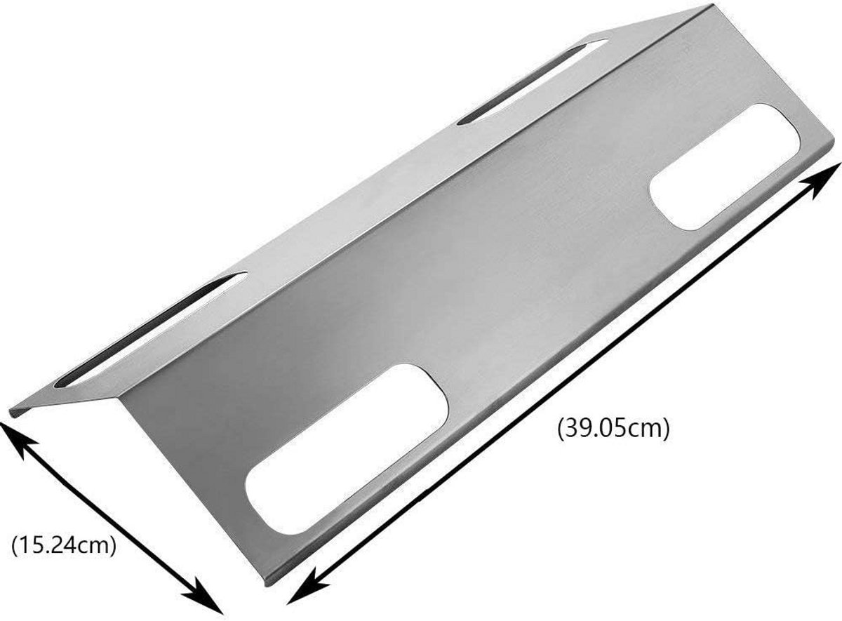 Vervangende Onderdelen voor Gas BBQ Grill - Hitteschild en Flame Tamer - 39 CM RVS Deflector