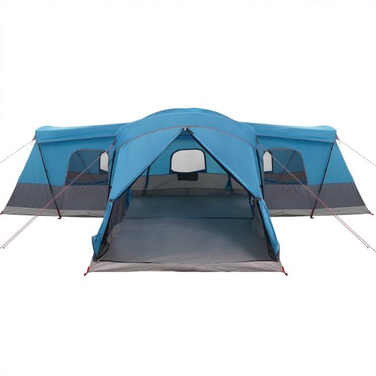 vidaXL - Tent - voor - 16 - personen - met - dak - Blauw - 680 - x - 510 - x - 210 - cm van Vidaxl — afbeelding 4