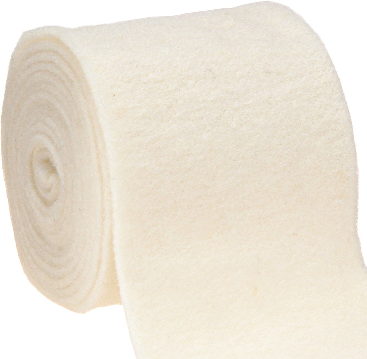 Vilt crèmekleurig 5 m x 15 cm
