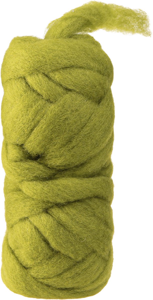Wol sliver vilt koord waterdicht & kleurvast wol groen 10m