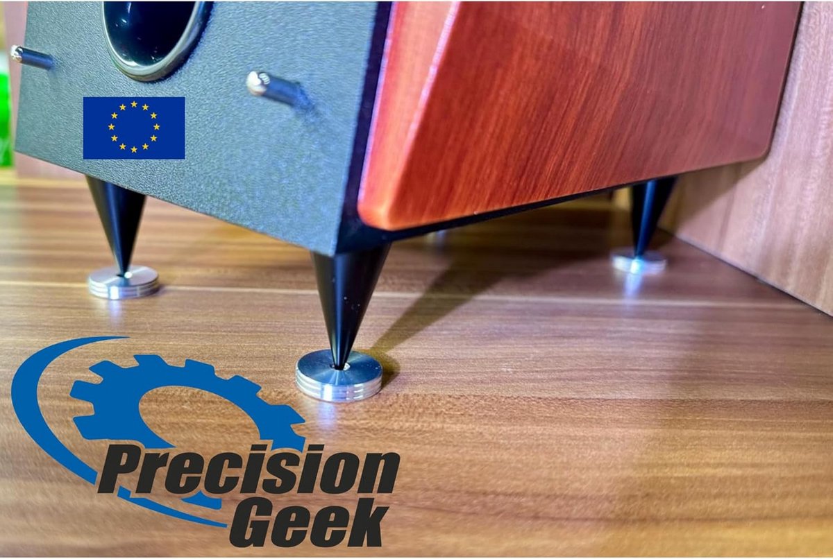 Vibratiedempers van Aluminium voor Luidsprekers en Audioapparatuur - 4 Stuks
