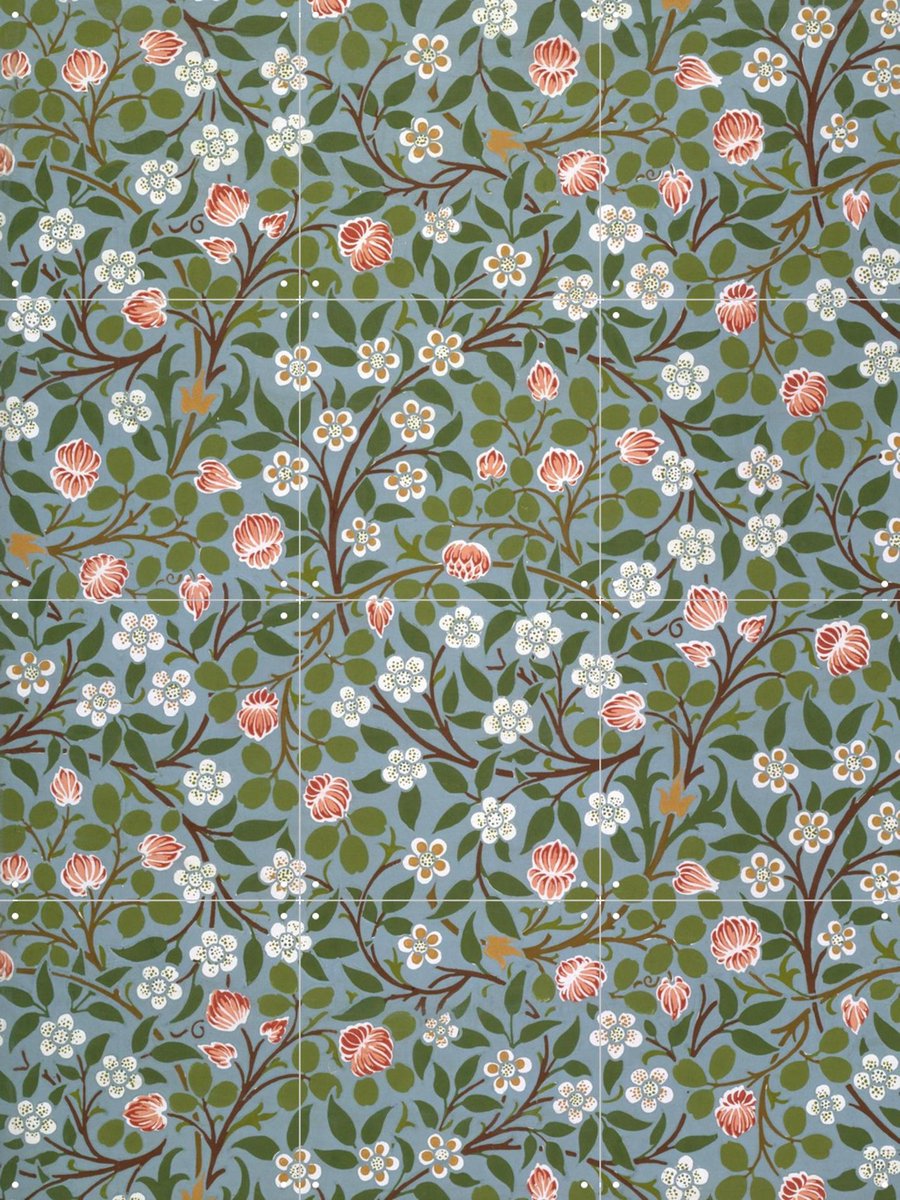 IXXI Clover, Victoria and Albert Museum - 60 x 80 cm - Gratis ophangtool - Grote wanddecoratie en posters - Klassiek, Vintage, Kleurrijk, Art Nouveau