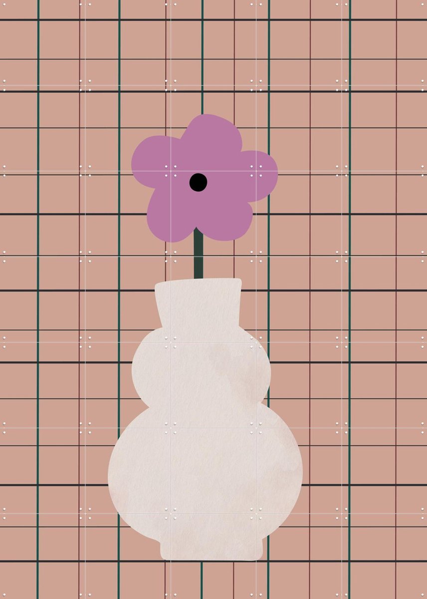 IXXI Tiny Bouquet, Little Otja - 100 x 140 cm - Gratis ophangtool - Grote wanddecoratie en posters - Abstract, Grafisch Ontwerp, Minimalisme