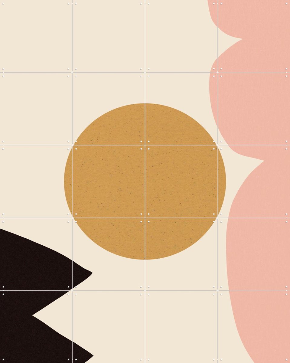 IXXI Holiday, Dan Hobday & Various - 80 x 100 cm - Gratis ophangtool - Grote wanddecoratie en posters - Grafisch Ontwerp, Abstract, Geometrische