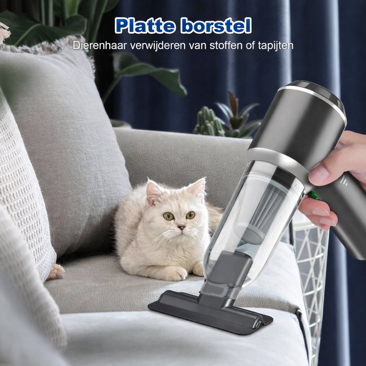 2-in-1 Draadloze Handstofzuiger 18000PA met 3 Snelheden - afbeelding 2