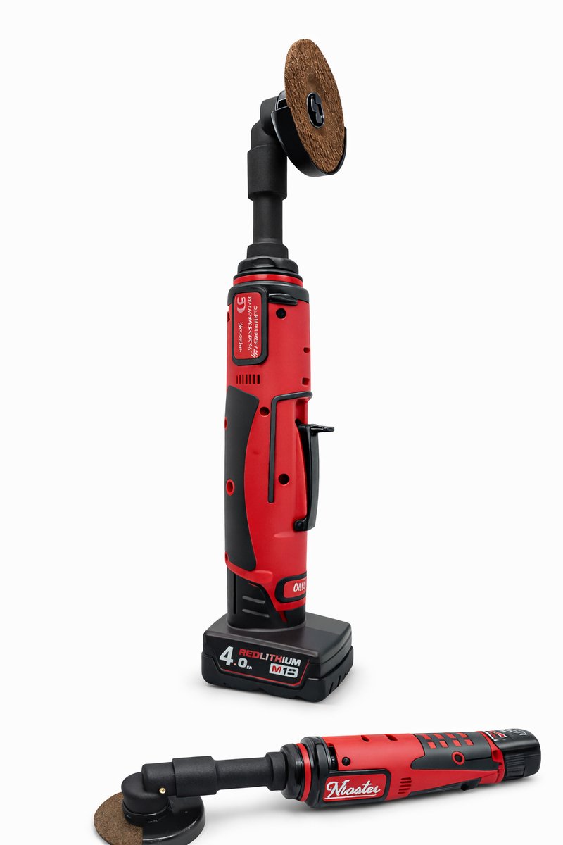 Masterpalm lange Slijptol 75mm schijf ,draadloos voor Milwaukee accu