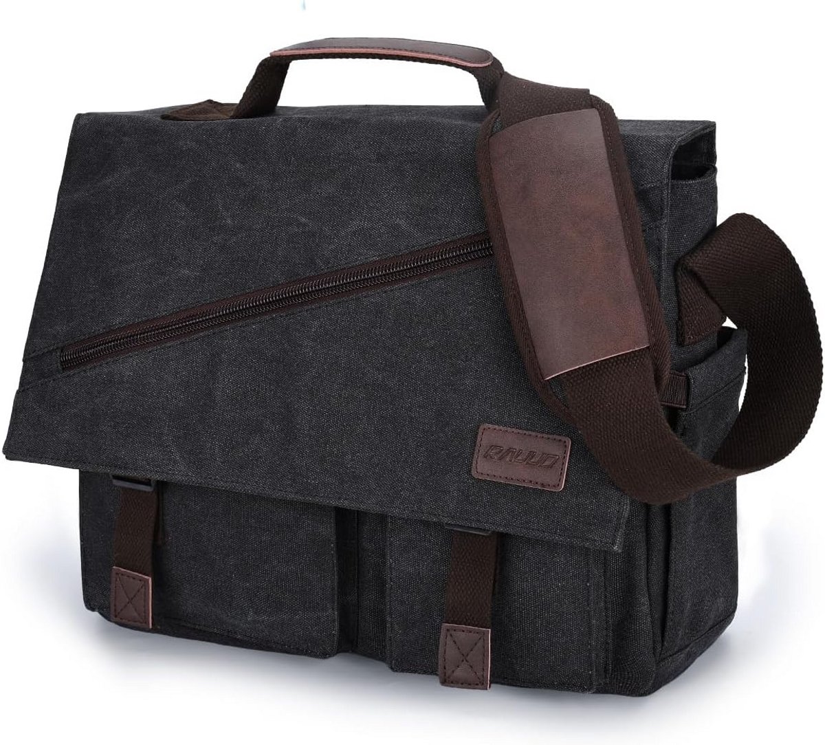 Waterdichte Canvas Schoudertas voor Heren en Dames - Laptoptas 14-17 Inch