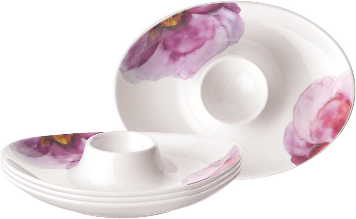 Set van 4 Eierdopjes Porselein