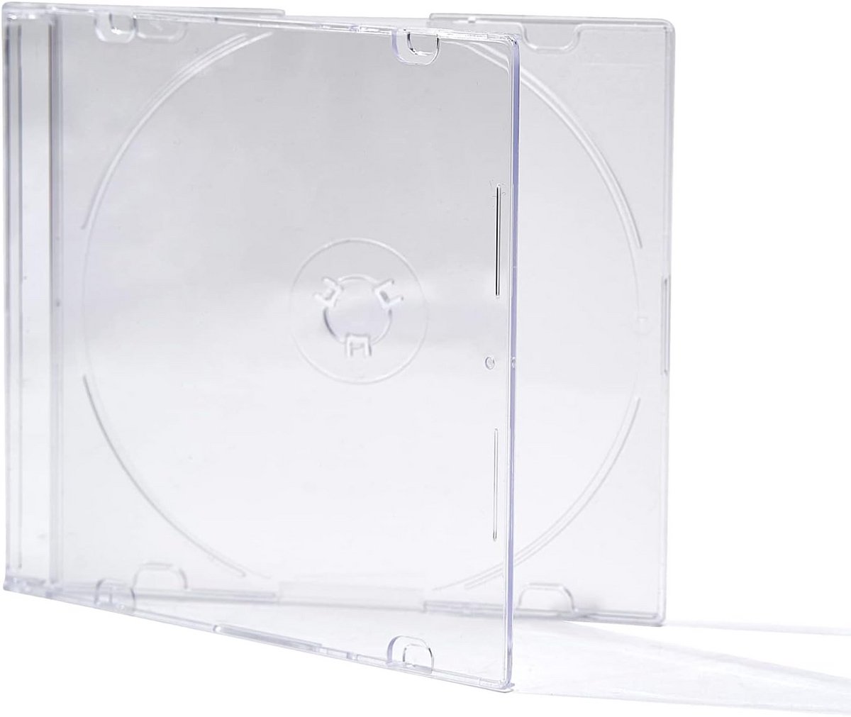 100x Ultra-dunne Transparante CD/DVD Slimline Jewel Cases (5.2mm) - Ruimtebesparende Opbergdoosjes