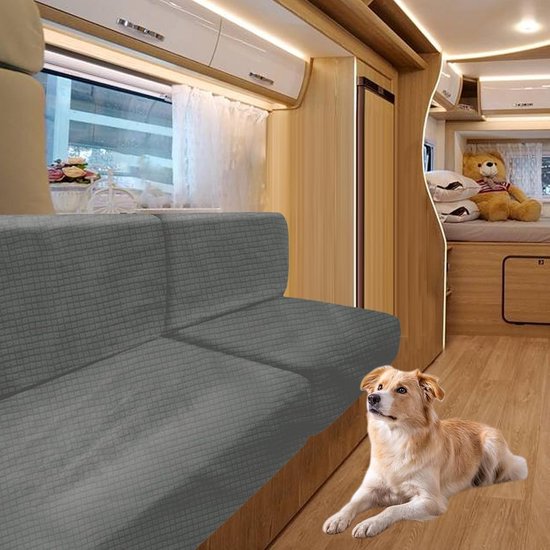 Hoes voor Caravan Kussens Stretch Jacquard - Antislip Bankhoezen voor Camper en Zitmeubels - Wasbaar — afbeelding 4