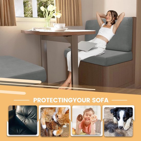 Hoes voor Caravan Kussens Stretch Jacquard - Antislip Bankhoezen voor Camper en Zitmeubels - Wasbaar — afbeelding 3